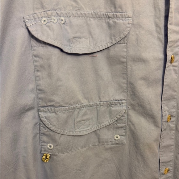 Columbia Blue Casual Button Down Shirt #278 - Picture 4 of 7